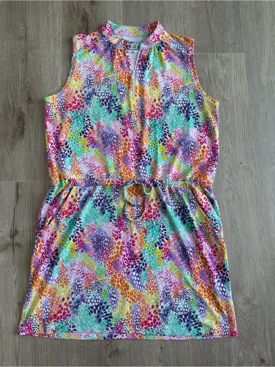 IBKUL Dresses & Skirts - IBKUL Print Sleeveless Golf Dress Size L UPF 50+ Cool Feel Quick Dry Two Way Air